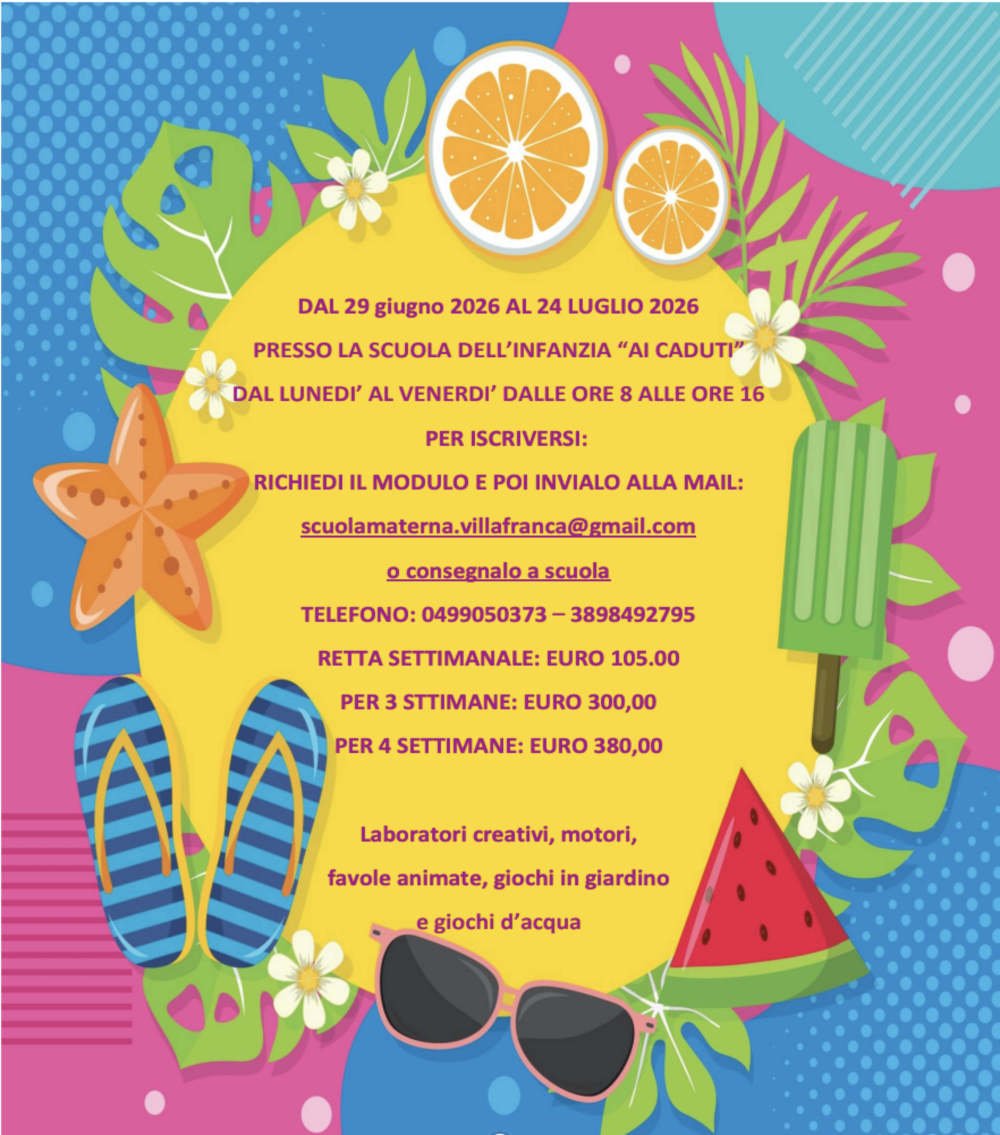 CENTRO ESTIVO 2026